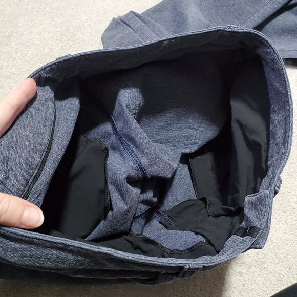 LULULEMON ABC Pants Skinny Leg *Tech Canvas Heathered Deep Navy Men's 30 x 31" - Picture 7 of 14